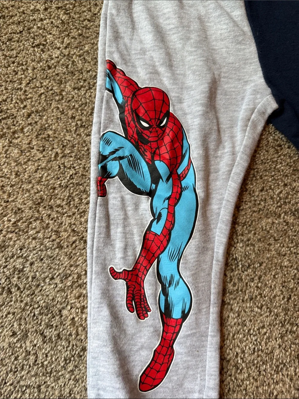 Marvel | Spider-Man Two-Tone Jogger Pants - Gray & Navy